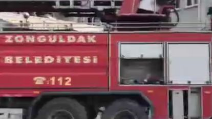 Zonguldak'ta adliye binasının arşiv odasında yangın