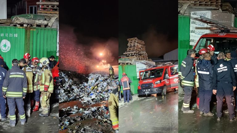 Bolu İtfaiyesi, Ankara'daki Yangına Canla Başla Müdahale Etti